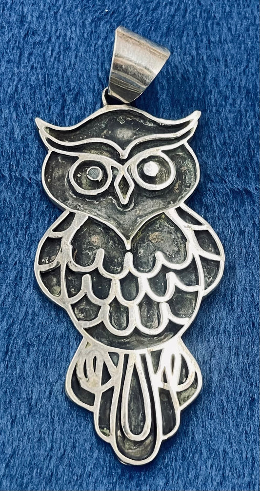 Silver Owl Pendant