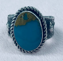Load image into Gallery viewer, Silver and Turquoise Ring
