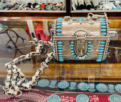 Sterling Silver and Turquoise Purse