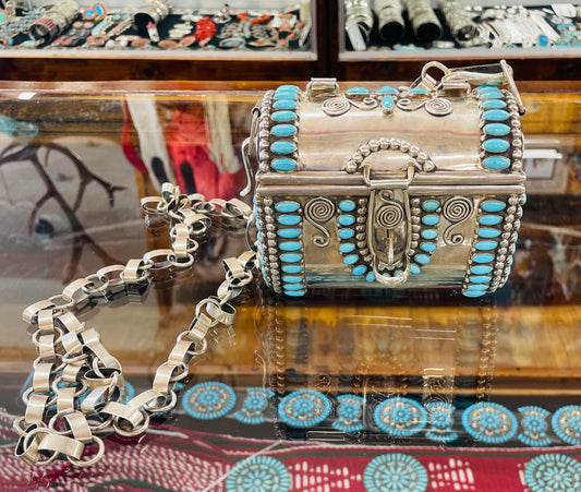 Sterling Silver and Turquoise Purse