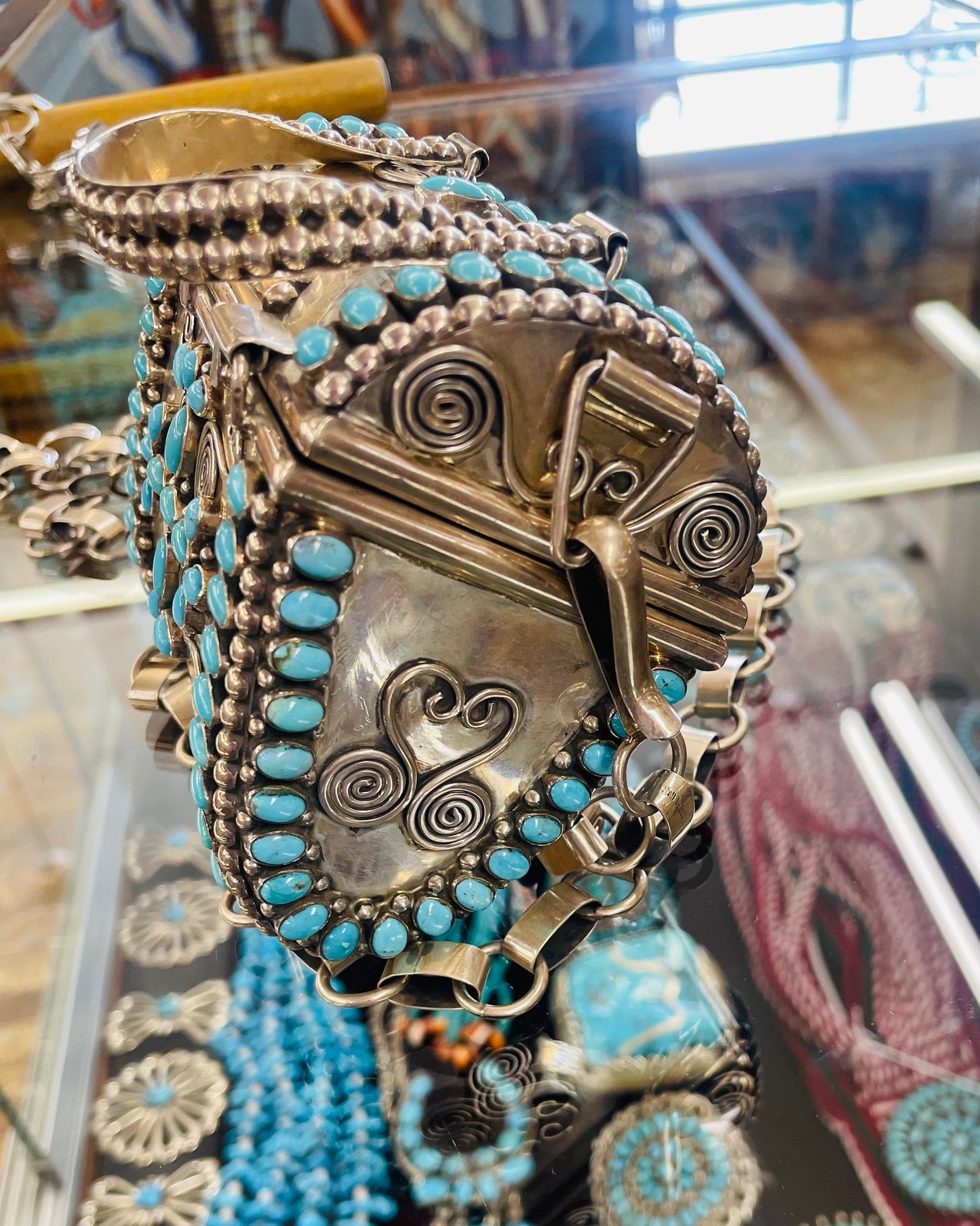 Sterling Silver and Turquoise Purse