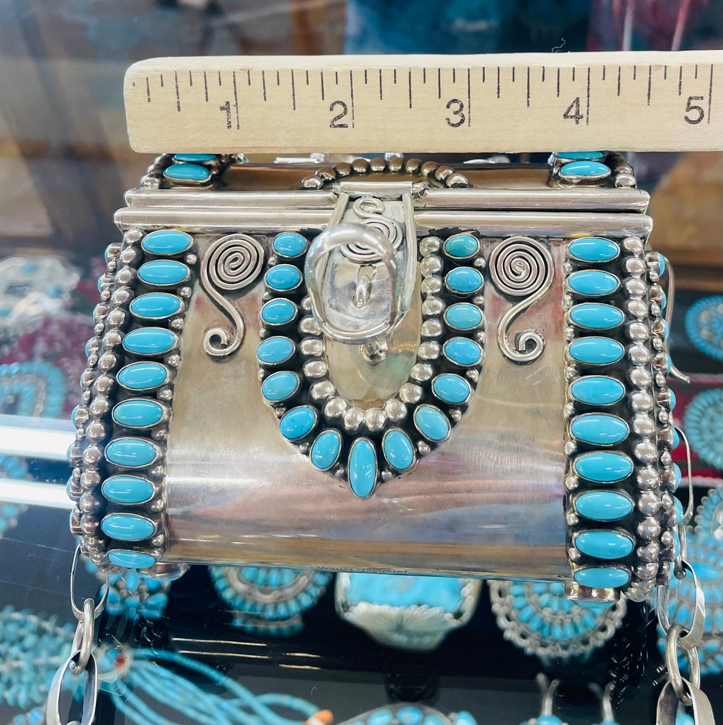 Sterling Silver and Turquoise Purse