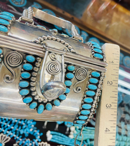 Sterling Silver and Turquoise Purse