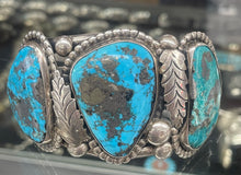 Load image into Gallery viewer, Vintage Turquoise and Silver Bracelet
