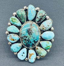 Load image into Gallery viewer, Turquoise and Silver Cluster Bracelet
