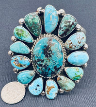 Load image into Gallery viewer, Turquoise and Silver Cluster Bracelet
