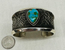 Load image into Gallery viewer, Silver and Turquoise Cuff Bracelet
