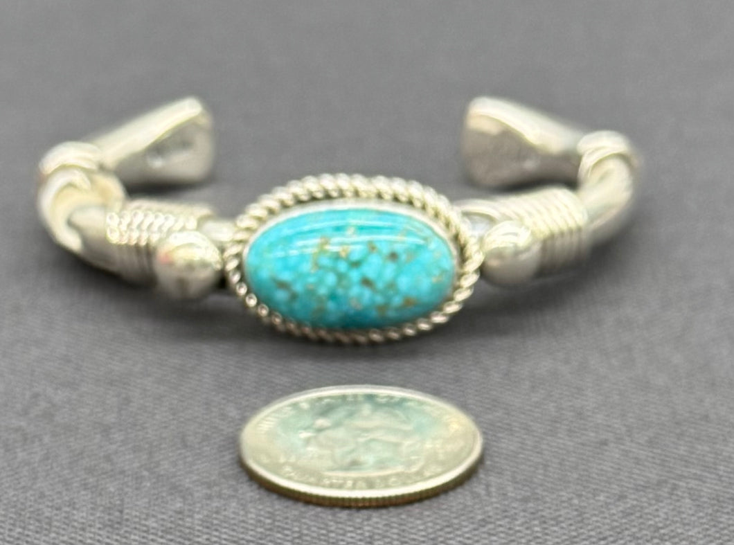 Sterling Silver and Turquoise Bracelet