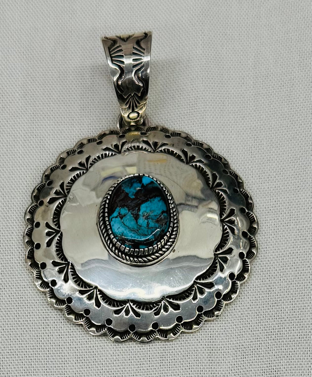 Silver and Turquoise Pendant