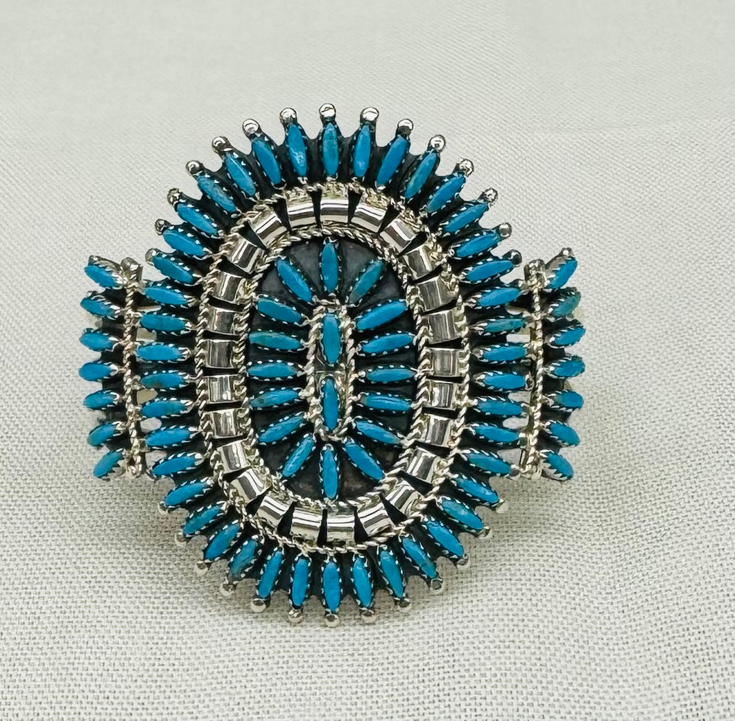 Zuni Needlepoint Tuquoise Bracelet