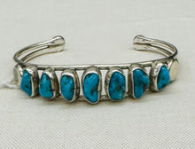 Load image into Gallery viewer, Silver and Turquoise Bracelet
