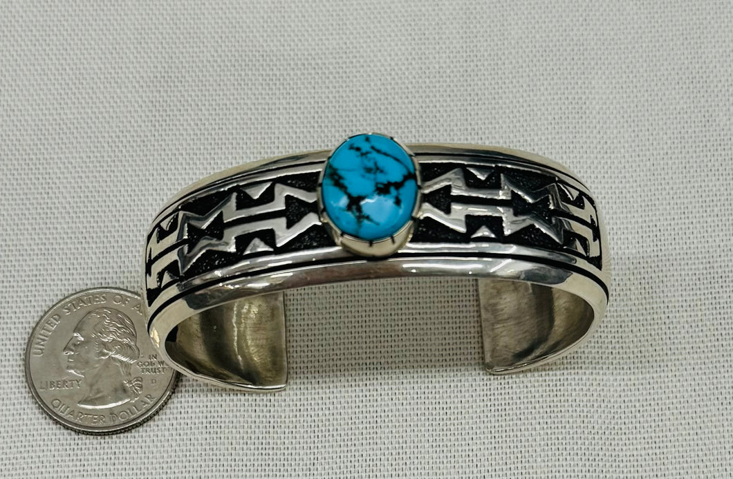 Silver and Turquoise Bracelet