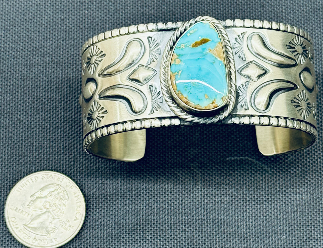 Silver and Turquoise Cuff Bracelet