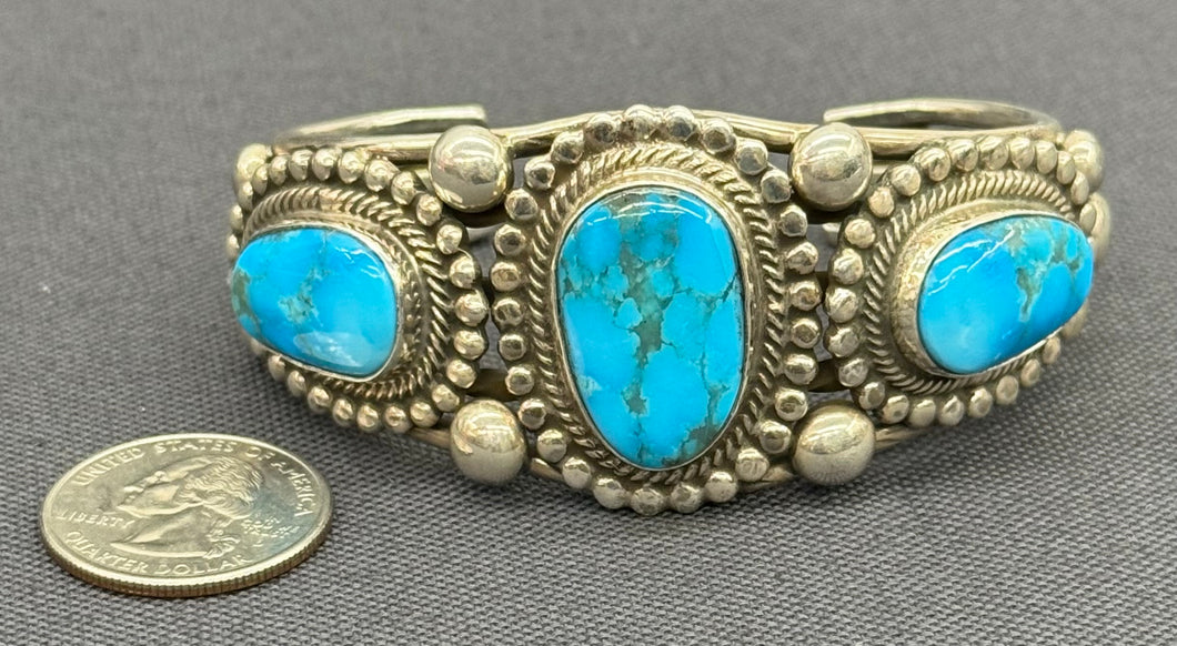 Turquoise and Silver Bracelet