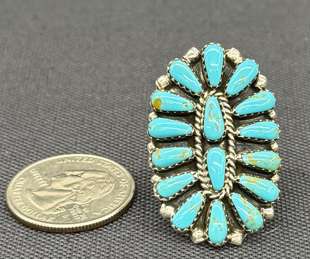 Turquoise Cluster Ring