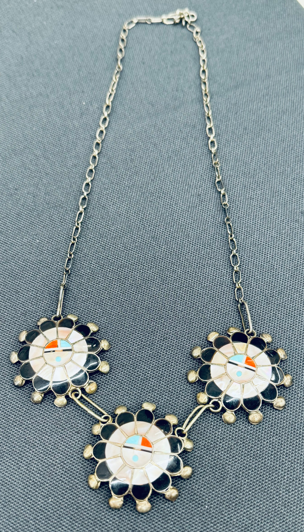 Zuni Sunface Necklace