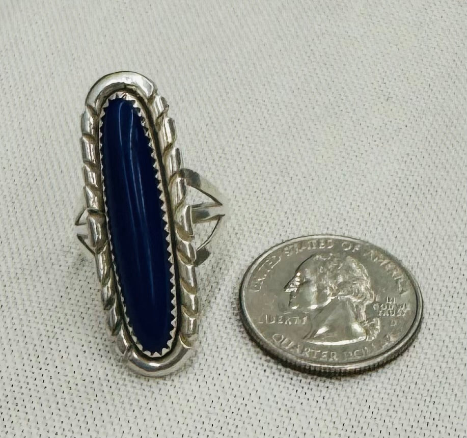 Silver and Lapis Ring