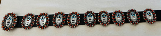 Inlay Kachina Concho Belt