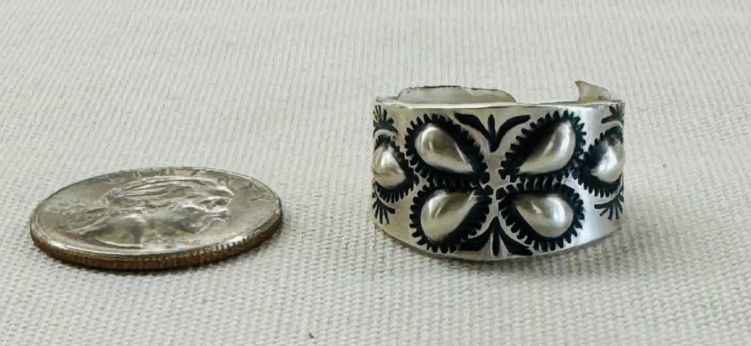 Silver Stamped Ring