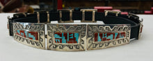 Load image into Gallery viewer, Silver with Inlay Turquoise and Coral Stones Belt
