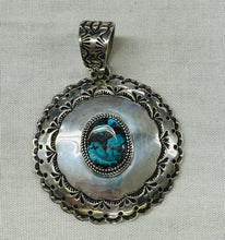 Load image into Gallery viewer, Silver and Turquoise Pendant
