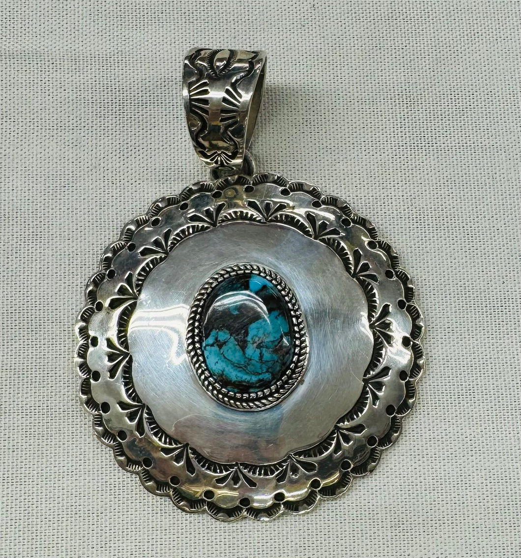 Silver and Turquoise Pendant