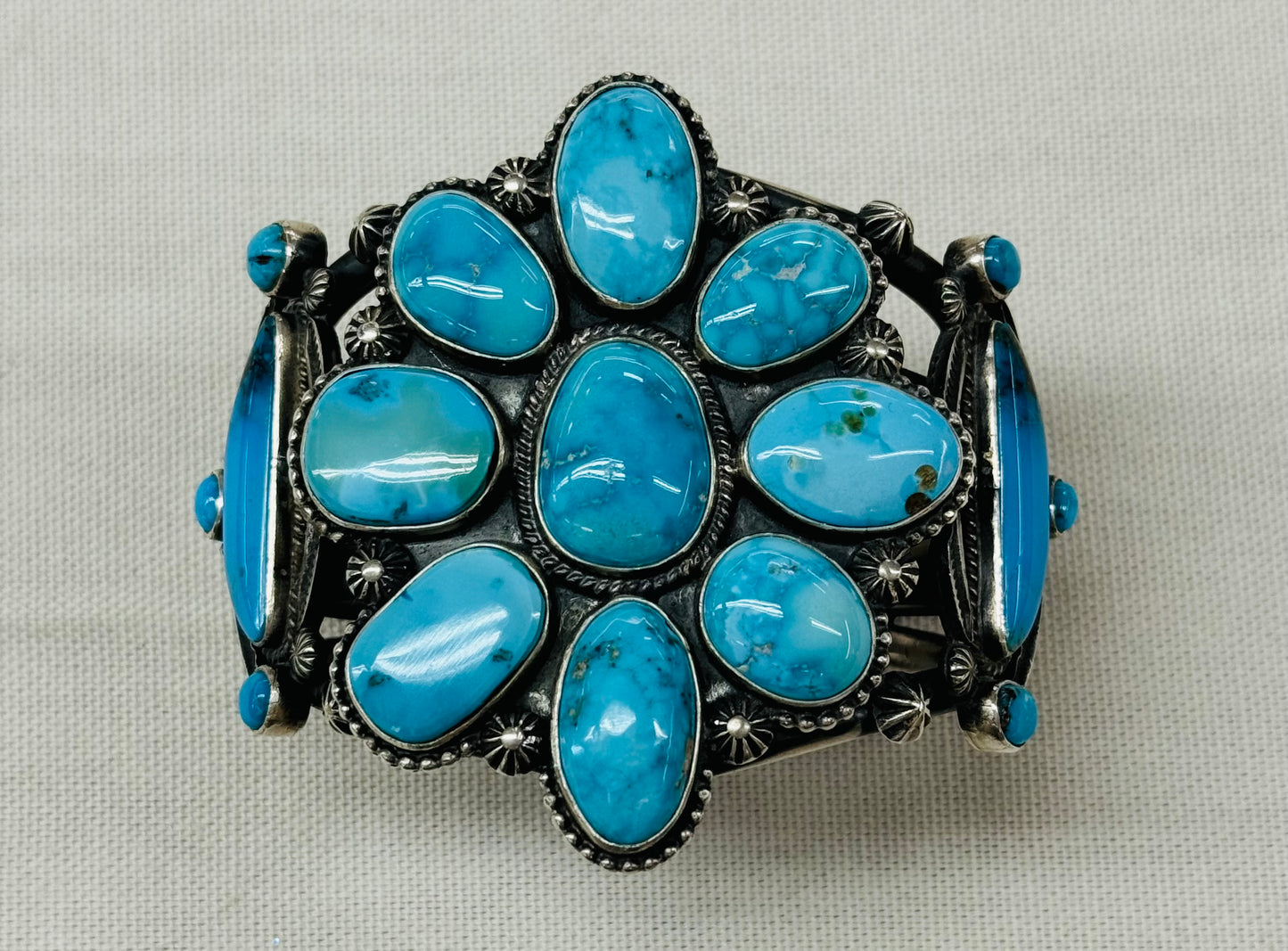 Turquoise Cluster Bracelet
