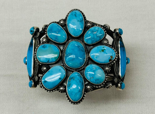 Turquoise Cluster Bracelet