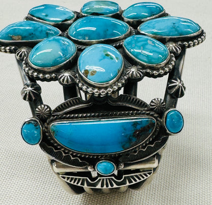 Turquoise Cluster Bracelet