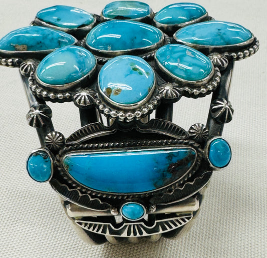 Turquoise Cluster Bracelet
