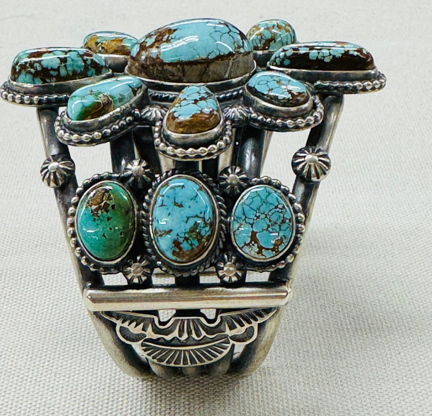 Turquoise Cluster Bracelet