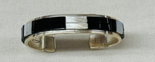 Load image into Gallery viewer, Onyx and Opal Inlay Bracelet
