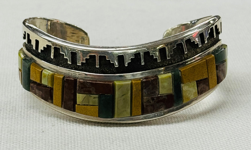 Inlay Multi Stone Bracelet