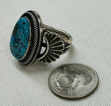 Load image into Gallery viewer, Large Turquoise Stone Ring
