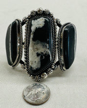 Load image into Gallery viewer, Wild Horse Stones and Silver Bracelet
