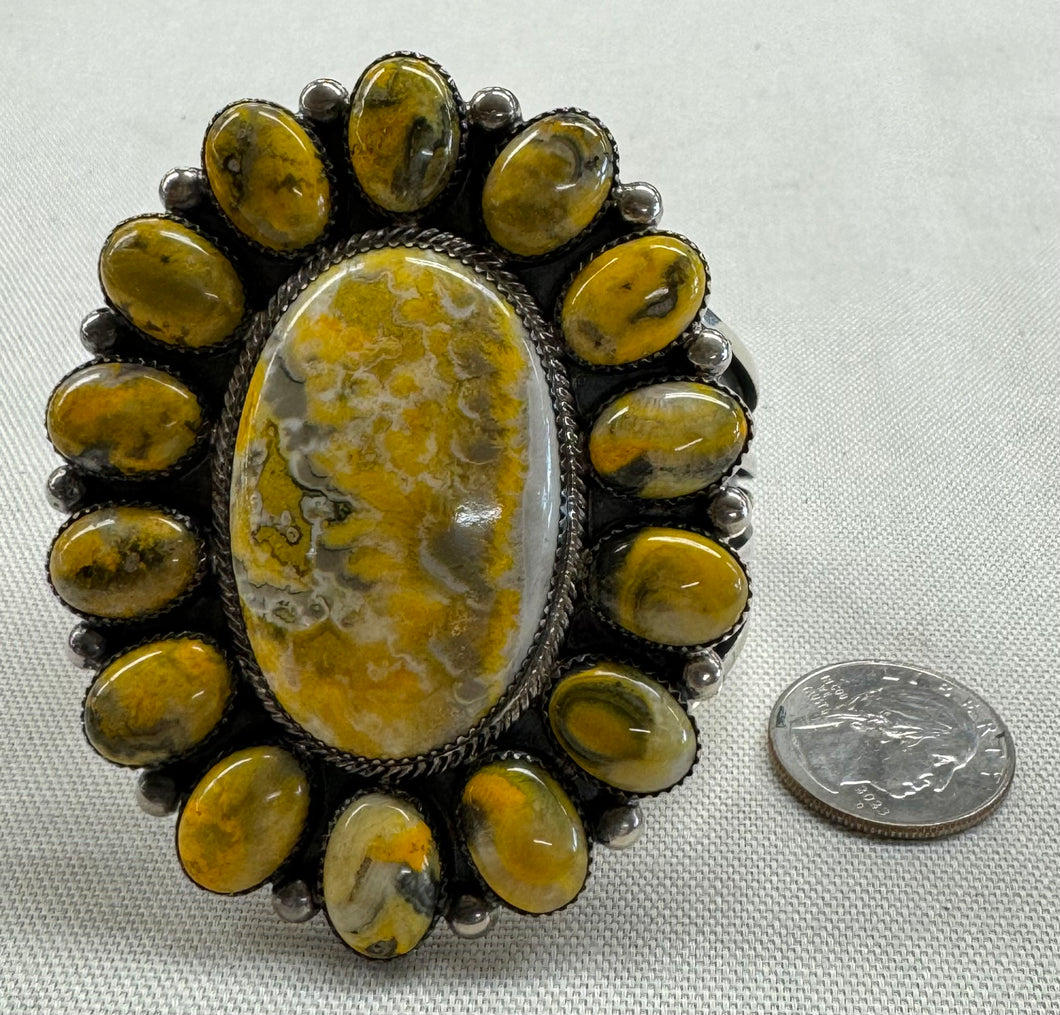 Bumble Bee Stone Cluster Bracelet