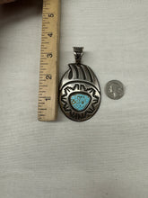 Load image into Gallery viewer, Bear Claw Pendant with Turquoise Stone
