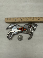 Load image into Gallery viewer, Horse Pendant with Silver and Wild Horse Stone
