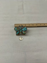 Load image into Gallery viewer, Butterfly Bracelet with Turquoise Stones
