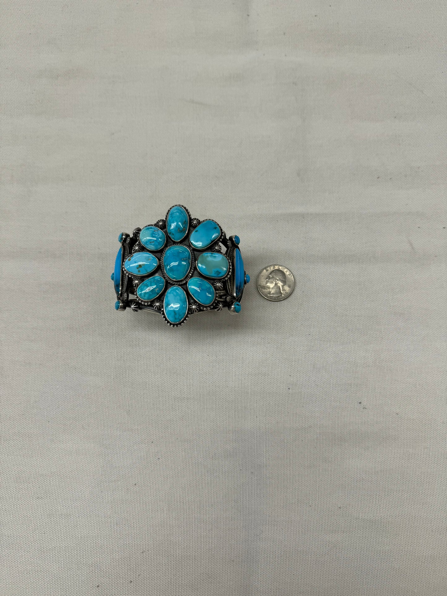Turquoise Cluster Bracelet