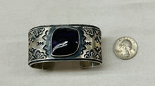 Load image into Gallery viewer, Sugilite and Silver Cuff Bracelet
