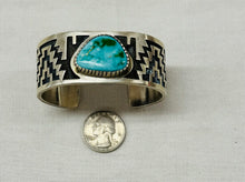 Load image into Gallery viewer, Silver Bracelet with Turquoise Stone
