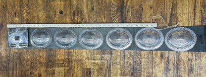 Large Silver Concho Belt