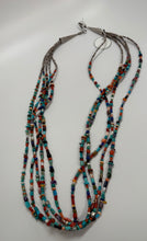 Load image into Gallery viewer, Multi Bead Four Strand Necklace
