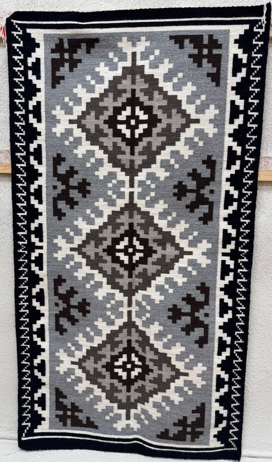 Two Grey Hills Navajo Rug