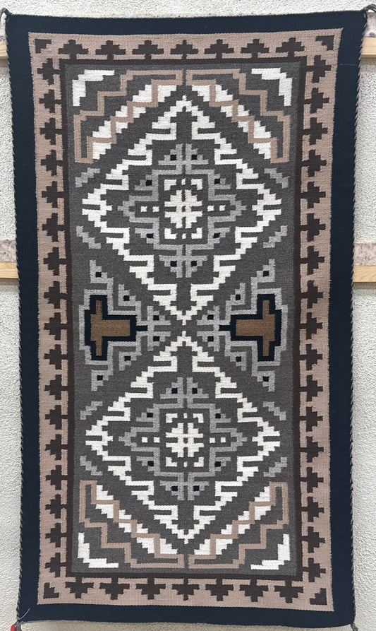 Two Grey Hill Pattern Rug