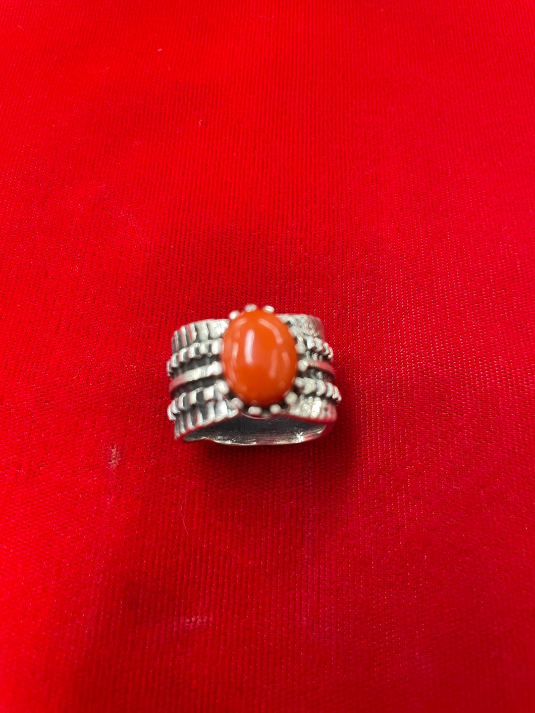 Native American Coral Ring