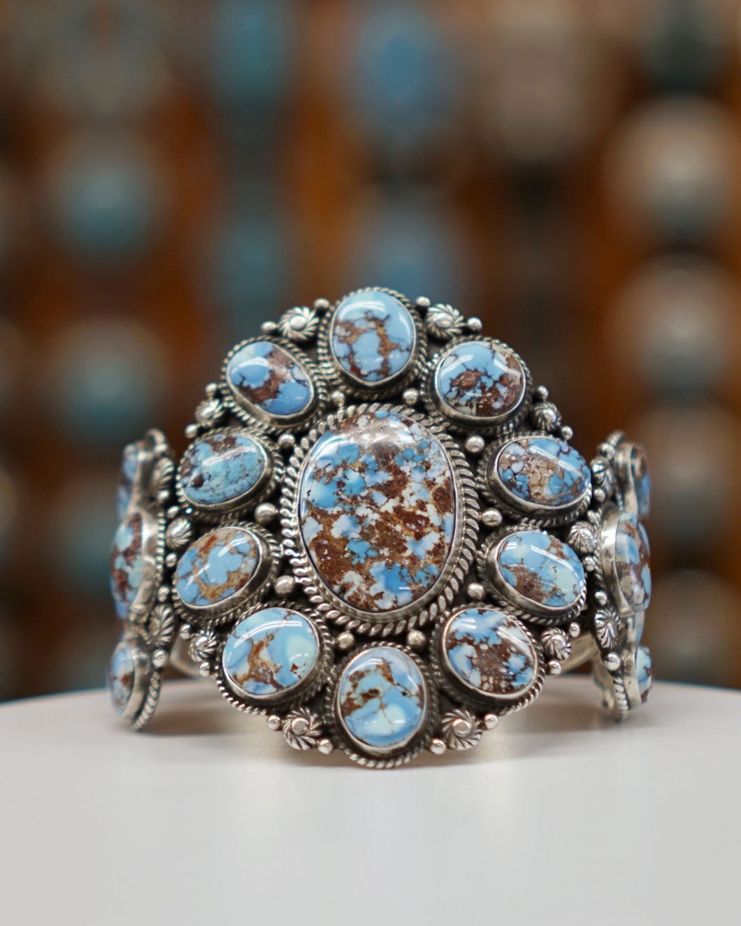 Imported Turquoise Cluster Bracelet