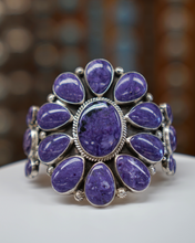 Load image into Gallery viewer, Charoite and Silver Bracelet
