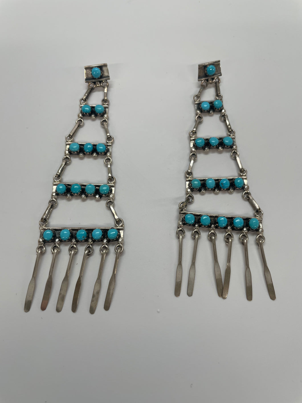 Turquoise Ladder Earrings
